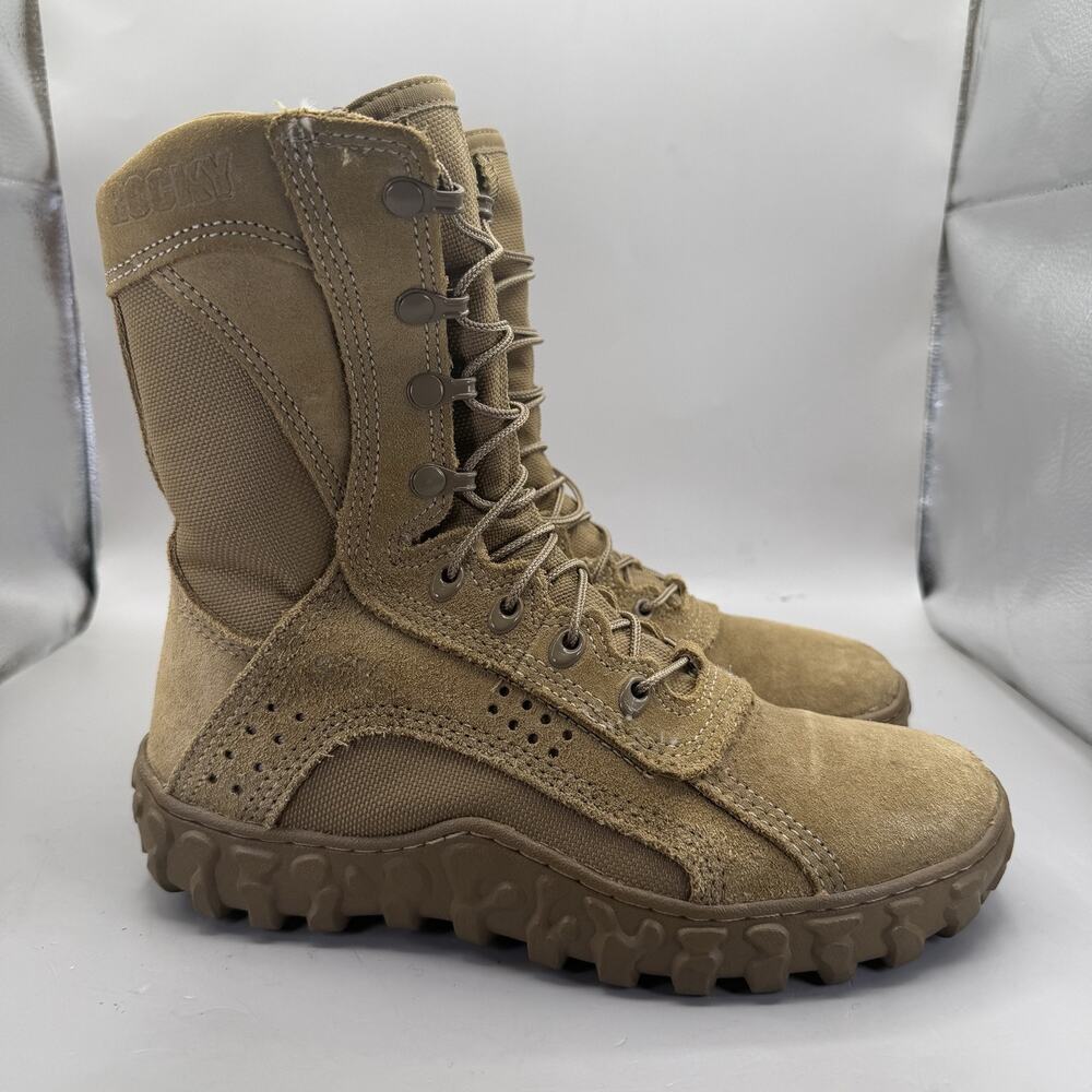 Rocky S2V Special Ops Coyote Boots Mens Size 7/Womens 8.5 Brown Suede RKC050 USA